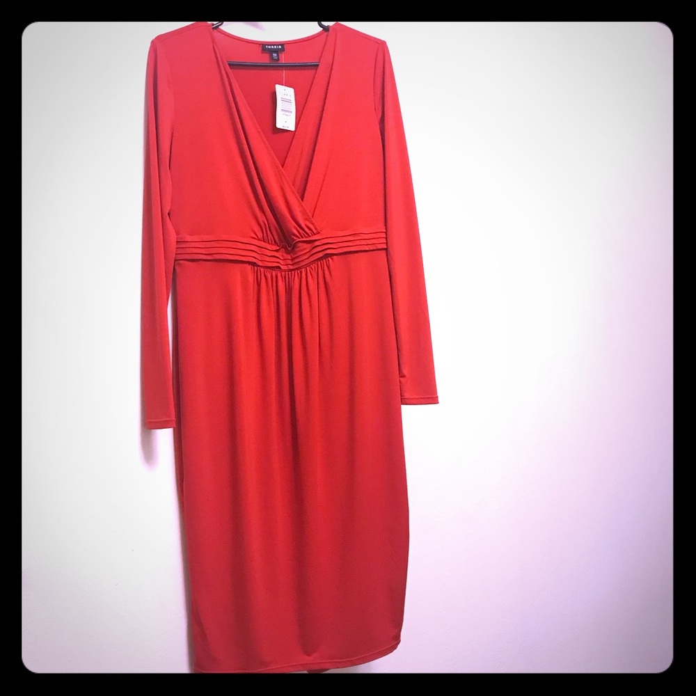 Torrid Red Wrap Dress ❤️
